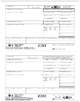 TF5212, Laser W-2 Employee Copy B and 2/C