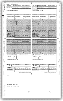 Laser W-2 Pressure Seal 4 Page TF5224