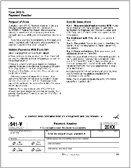 Federal 941V Payment Voucher Laser TF5304