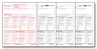TF53182, Laser W-2C 6-Part Corrected Wage and Tax Statement Set