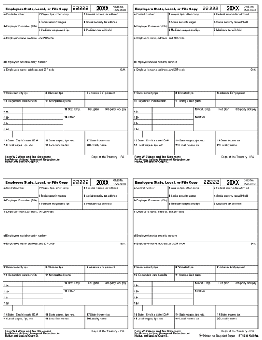 TF5405A, 4-Up Laser W-2, Green - P Format 