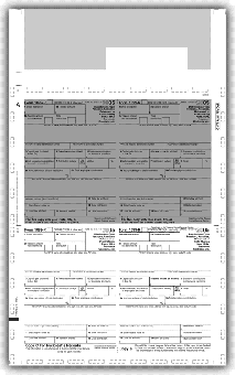 TF5504, 4-Up 1099-R - Pressure Seal 