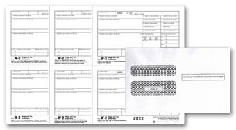 TF5648E, Laser W-2 Magnetic Media Set, 5-part with Envelopes