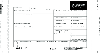 TF7005, Continuous W-2, One Wide Mailer, Carbonless