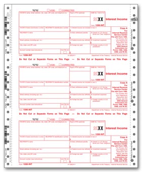 TF7150, Continuous 1099 Interest Income Sets