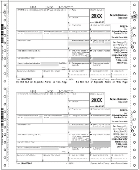 TF7194, Continuous 1099, Miscellaneous Income Sets