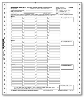 TF9420, Continuous 941B Supplemental Record of Federal Tax Liability