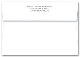 WH104I, Imprinted White Envelope-No Liner 