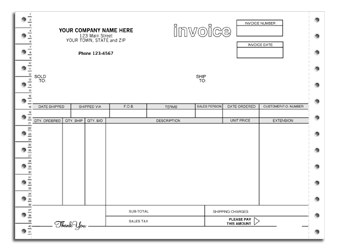 Classic Continuous Invoice 9049